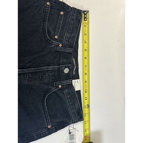 Aritzia Denim Forum Black Jeans Size 26 The Boyfriend High Rise Loose New - Picture 9 of 16